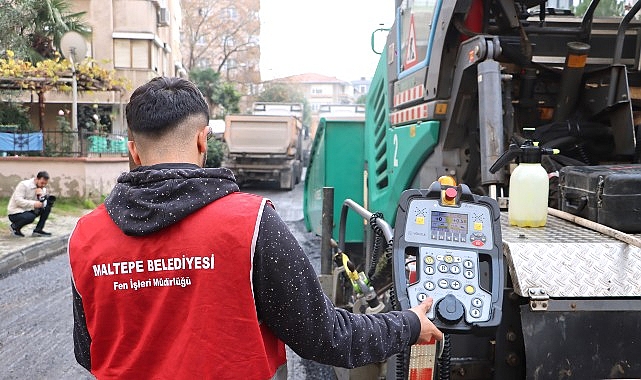 Maltepe&rsquo;de Asfalt Seferberliği S&uuml;r&uuml;yor