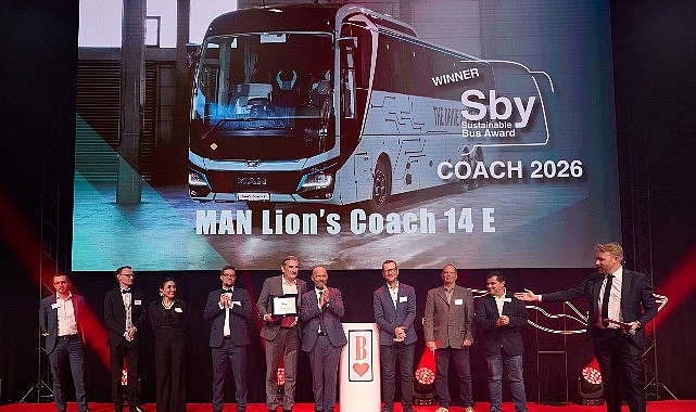 MAN Lion&rsquo;s Coach E, &ldquo;2026 Yılının S&uuml;rd&uuml;r&uuml;lebilir Otob&uuml;s&uuml;&rdquo; se&ccedil;ildi