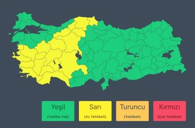 Meteoroloji'den 4 B&ouml;lgeye Kuvvetli Yağış Uyarısı