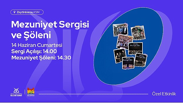 Mezuniyet Sergisi ve Ş&ouml;leni, 14 Haziran Cumartesi G&uuml;n&uuml; Zeytinburnu K&uuml;lt&uuml;r Sanat&rsquo;ta!
