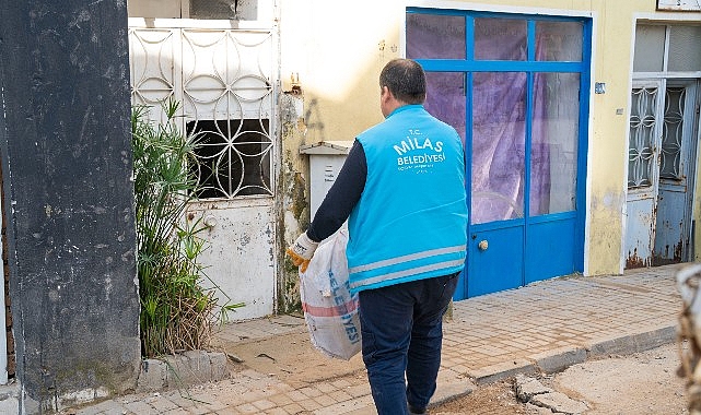 Milas Belediyesi Soğuk Kış G&uuml;nlerinde Vatandaşların Yanında