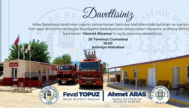 Milas Belediyesi Tarafından Yapımı Tamamlanan Hizmet Binası T&ouml;renle A&ccedil;ılıyor