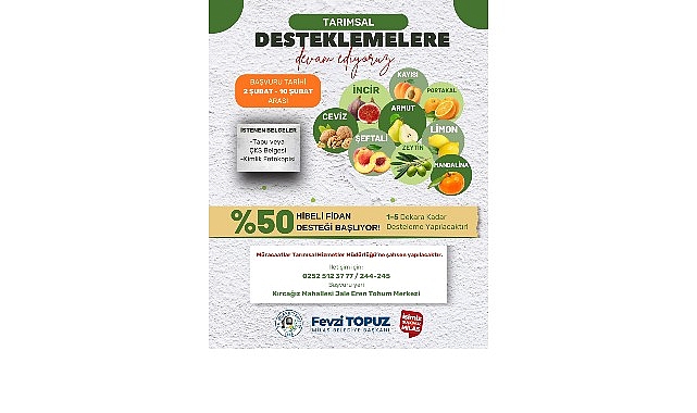 Milas Belediyesi &Uuml;reticilere Fidan Desteği Sağlayacak