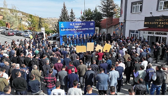 Milletvekili Baykan ve Başkan Altay Taşkent İleri Biyolojik Atık Su Arıtma Tesisi&rsquo;nin A&ccedil;ılışını Yaptı