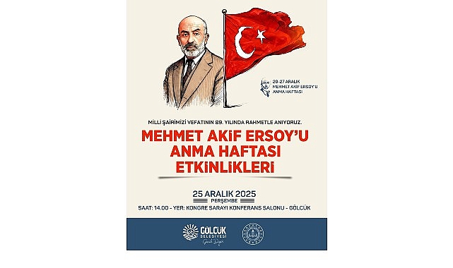 Milli Şair Vefatının 89. Yılında G&ouml;lc&uuml;k&rsquo;te Anılacak