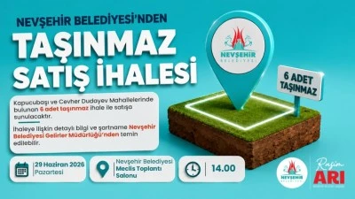 Nevşehir Belediyesi 6 Taşınmazı Satışa &Ccedil;ıkarıyor