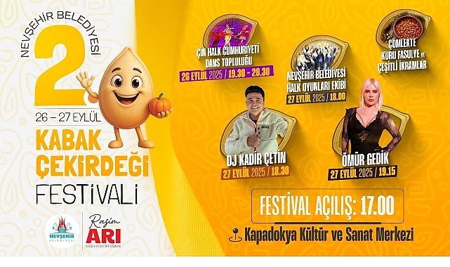 Nevşehir Belediyesi Geleneksel Kabak &Ccedil;ekirdeği Festivali Başlıyor