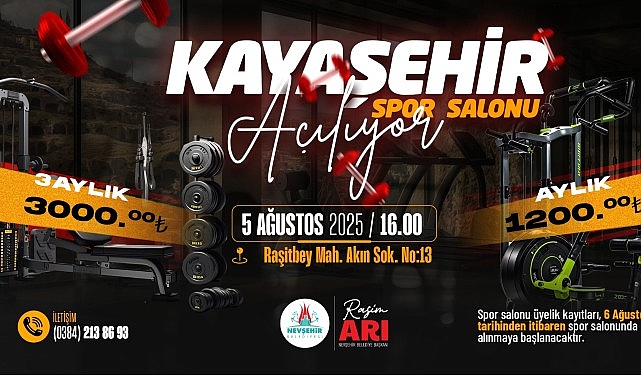 Nevşehir Belediyesi Kayaşehir Spor Salonu A&ccedil;ılıyor