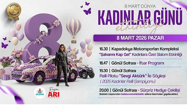 Nevşehir Belediyesi&rsquo;nden 8 Mart&rsquo;a &Ouml;zel &ldquo;Kadınlar G&uuml;n&uuml;&rdquo; Programları