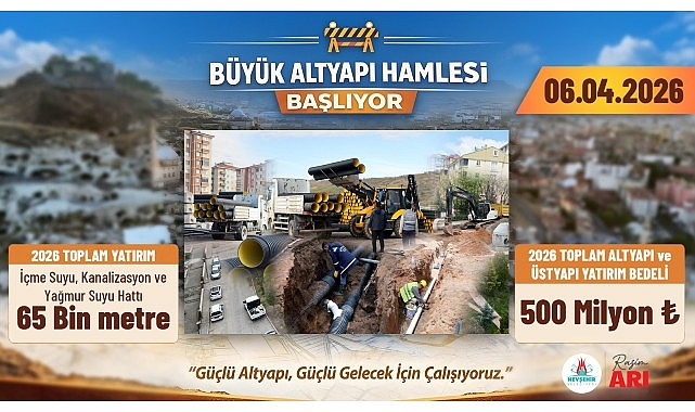 Nevşehir Belediyesi&rsquo;nden Altyapı ve &Uuml;styapıya 500 Milyonluk Dev Yatırım