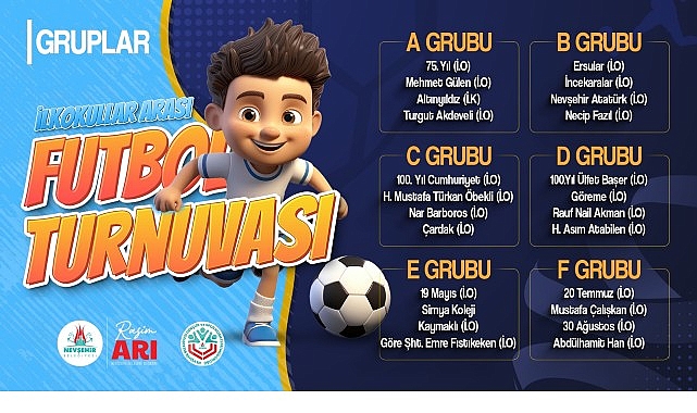 Nevşehir Belediyesi&rsquo;nden İlkokullar Arası 23 Nisan Futbol Turnuvası