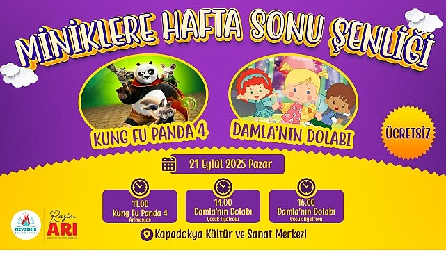 Nevşehir Belediyesi&rsquo;nden Miniklere Hafta Sonu Şenliği