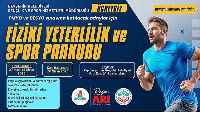 Nevşehir Belediyesi&rsquo;nden PMYO ve BESYO Adaylarına &Uuml;cretsiz Parkur Kursu