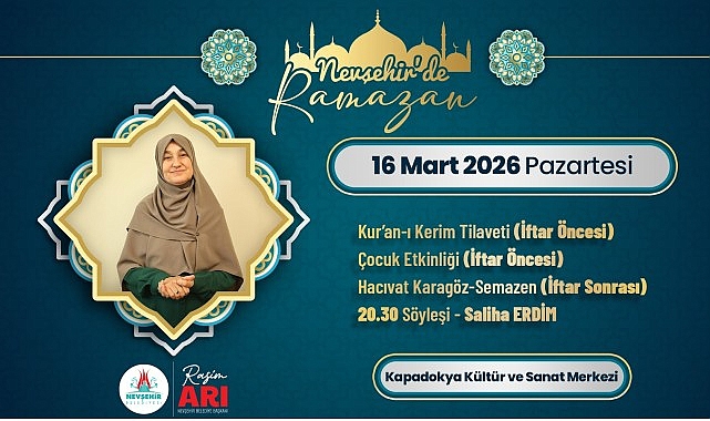 Nevşehir Belediyesi&rsquo;nden &ldquo;Saliha Erdim&rdquo; S&ouml;yleşisi