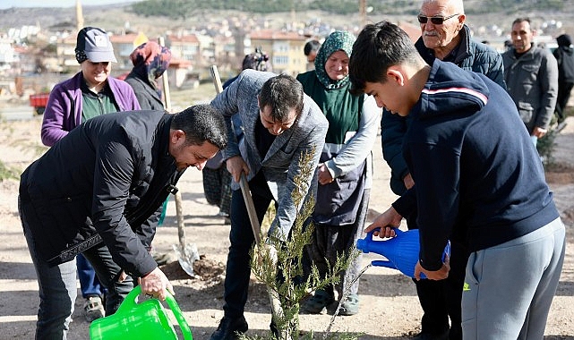 Nevşehir&rsquo;de Binlerce Fidan Toprakla Buluştu