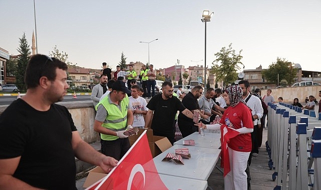 Nevşehir'de Dev Ekranda Milli Ma&ccedil; Heyecanı Yaşandı