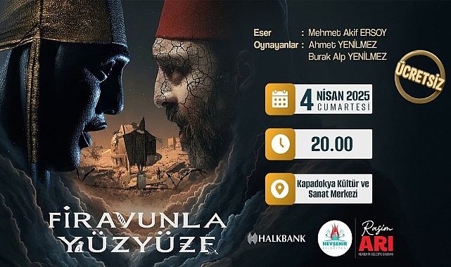 Nevşehir&rsquo;de &ldquo;Firavunla Y&uuml;z Y&uuml;ze&rdquo; Tiyatro G&ouml;sterisi