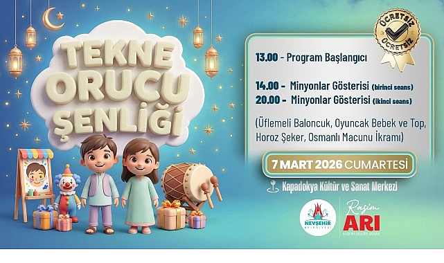 Nevşehir&rsquo;de Tekne Orucu Şenliği ve M&uuml;zikal Tiyatro D&uuml;zenlenecek