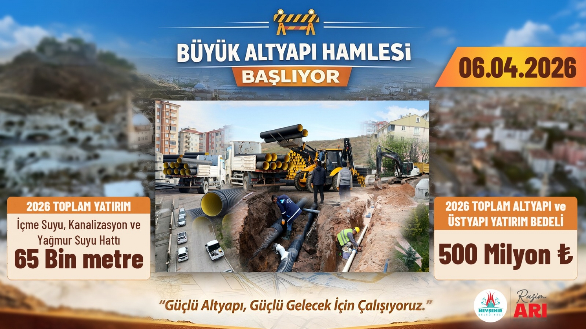 Nevşehir'de Tarihi Yatırım Hamlesi: 2026 Dev Projeleri Başlıyor