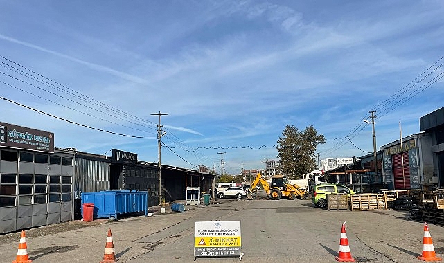 Nil&uuml;fer Belediyesi Beşevler Sanayi Sitesi&rsquo;nin yollarını yeniliyor