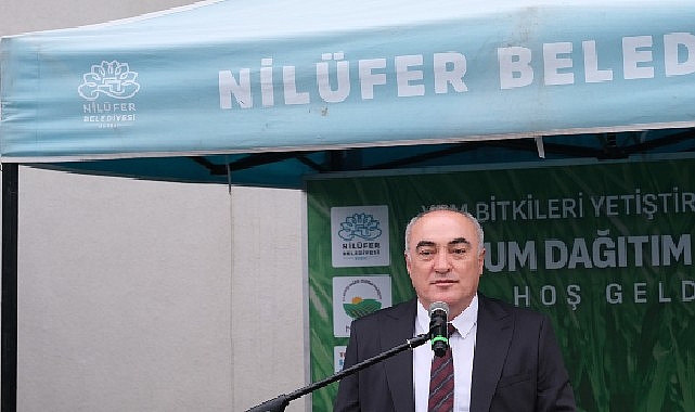 Nil&uuml;fer Belediyesi&rsquo;nden &uuml;reticiye İtalyan &ccedil;imi tohumu desteği