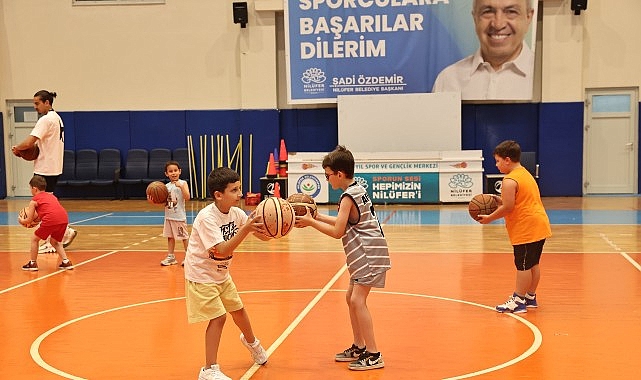 Nil&uuml;fer&rsquo;de &ccedil;ocuklara spor dolu yaz başlıyor