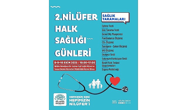 Nil&uuml;fer&rsquo;de &ldquo;Halk Sağlığı G&uuml;nleri&rdquo; başlıyor