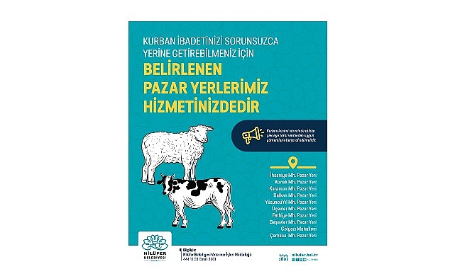 Nil&uuml;fer&rsquo;de kurban kesim yerleri belirlendi