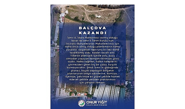 Onur Yiğit: &ldquo;Bal&ccedil;ova kazandı&rdquo;