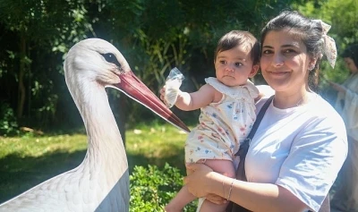 Ormanya&rsquo;da yavru leylek Atlas&rsquo;a s&uuml;rpriz kutlama