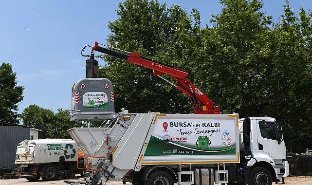 Osmangazi Belediyesi yer&uuml;st&uuml; &ccedil;&ouml;p konteyner sistemine ge&ccedil;iyor