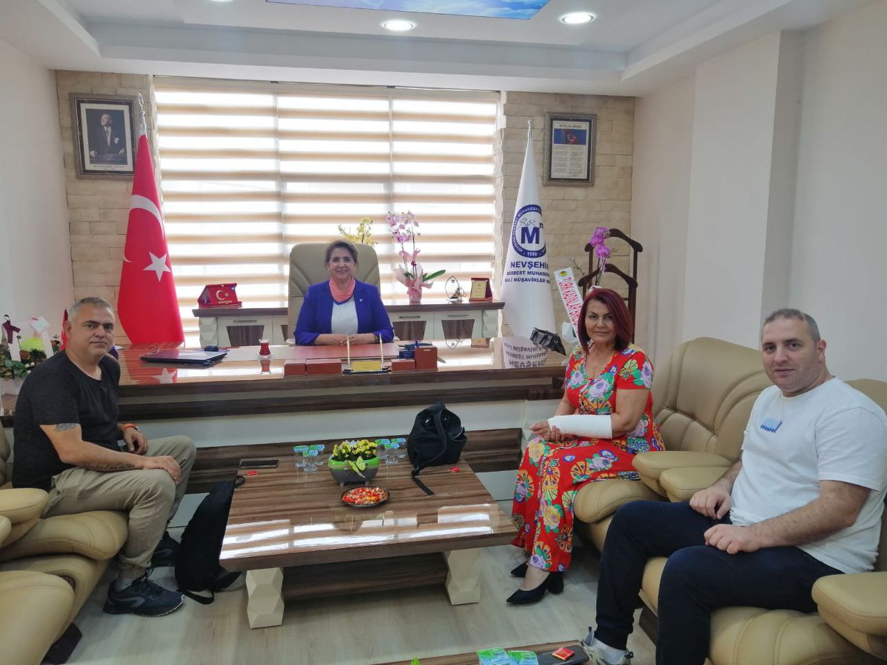 Nevşehir SMMMO Başkanı Filiz Sayın&rsquo;a Tebrik Ziyareti