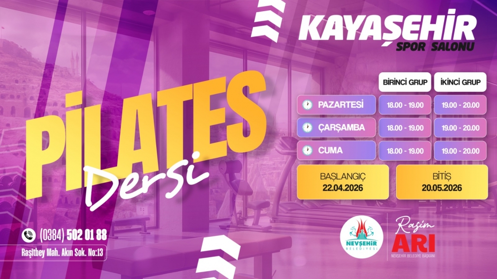 Nevşehir Belediyesi Kadınlar İ&ccedil;in Pilates Kayıtlarını Başlattı
