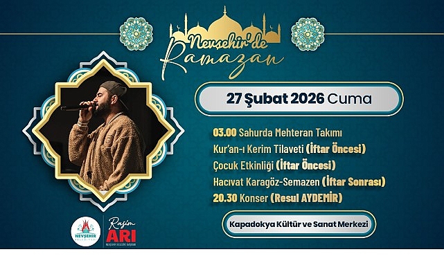 Ramazan Etkinliklerinde Resul Aydemir Sahne Alacak