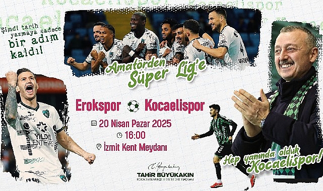 Şampiyonluk aşkına İzmit Kent Meydanı'na