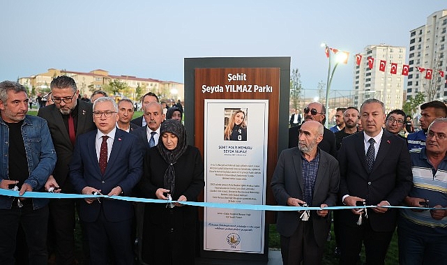 Şehit Şeyda Yılmaz Parkı Dualar ile A&ccedil;ıldı