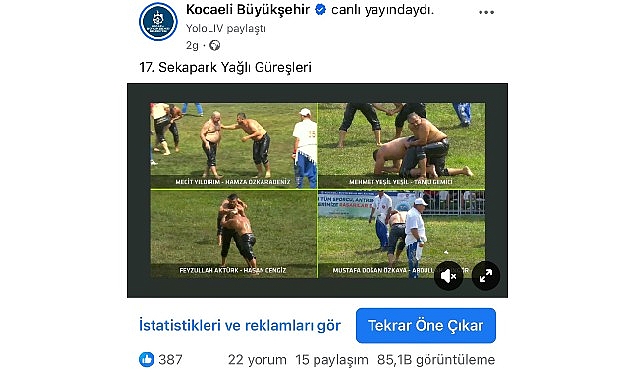 Sekapark Yağlı G&uuml;reşleri dijitalde milyonlara ulaştı