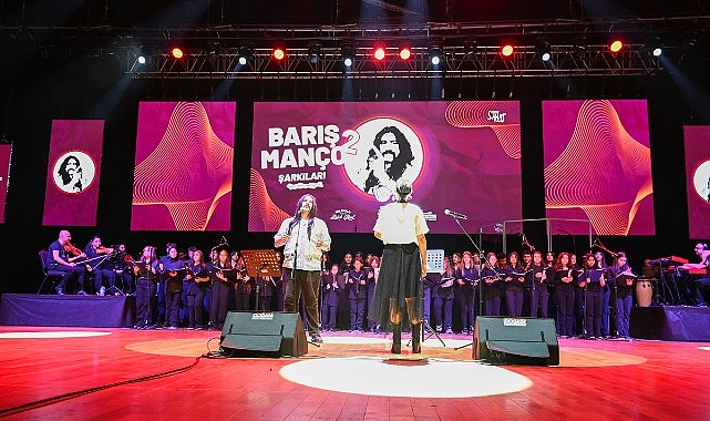 Sel&ccedil;uklu Belediyesi Sanat Akademisi &Ccedil;ocuk Korosu'ndan Barış Man&ccedil;o&rsquo;ya Vefa Konseri
