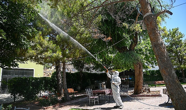 Sel&ccedil;uklu Belediyesi yeşil alan ila&ccedil;lamalarını dış mahallelerde de s&uuml;rd&uuml;r&uuml;yor
