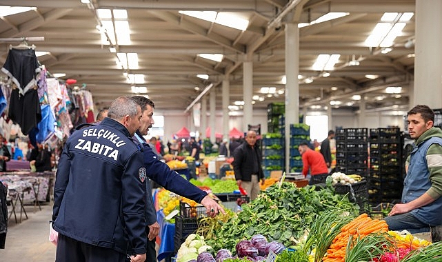 Sel&ccedil;uklu Belediyesi&rsquo;nden Pazar Yeri Denetimi
