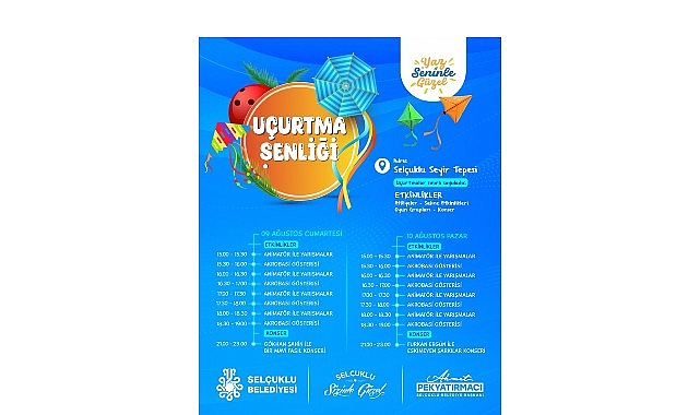 Sel&ccedil;uklu Seyir Tepesi hafta sonu u&ccedil;urtma şenliğine ev sahipliği yapacak