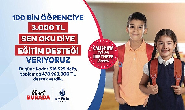 &lsquo;Sen Oku Diye&rsquo; Desteğine Başvurular Başladı