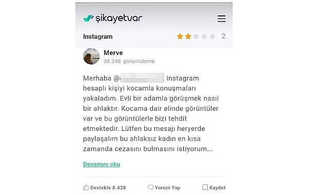 Şikayetvar&rsquo;dan hesap g&uuml;venliği uyarısı:   "Hakkınızda şikayet var" tuzağına dikkat