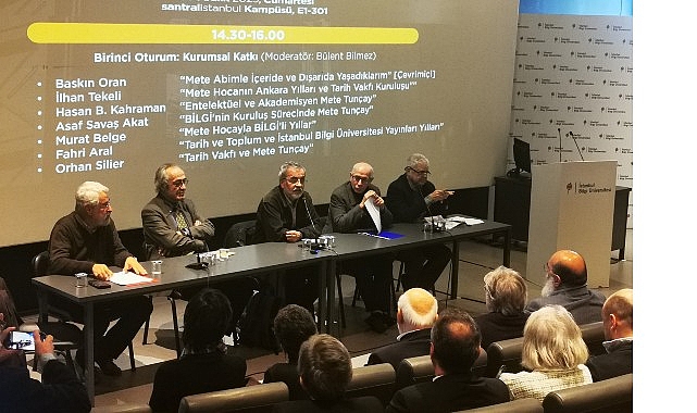 Sosyal bilimlerin &ouml;nc&uuml; isimlerinden Emeritus Prof. Dr. Mete Tun&ccedil;ay, İstanbul Bilgi &Uuml;niversitesi&rsquo;nde anıldı