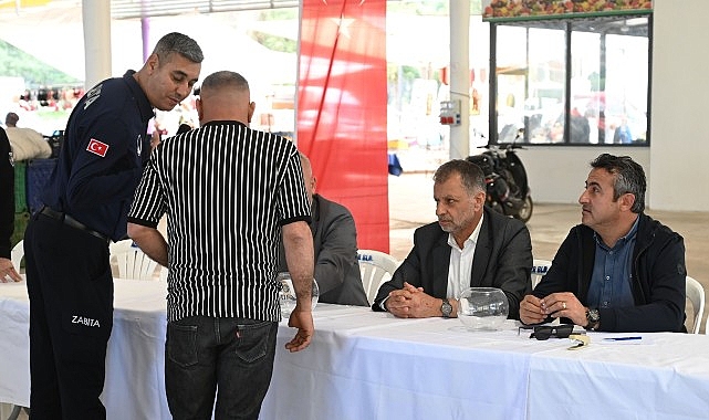 Tekirova tekstil pazarı kura &ccedil;ekimi yapıldı