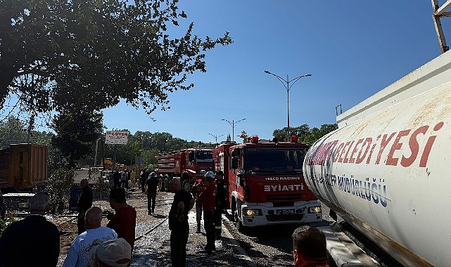 Tekirova&rsquo;da korkutan yangın