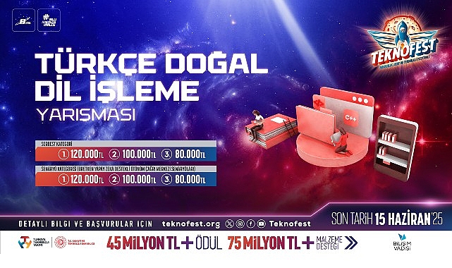 TEKNOFEST T&uuml;rk&ccedil;e Doğal Dil İşleme Yarışması Başvuruları Devam Ediyor