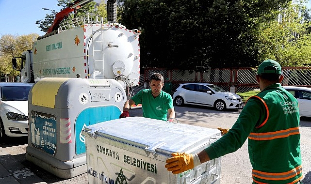 Tertemiz &Ccedil;ankaya i&ccedil;in yeni &ccedil;&ouml;p konteynerleri