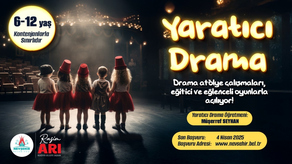 Nevşehir Belediyesi'nden &Ccedil;ocuklara Yaratıcı Drama Kursu