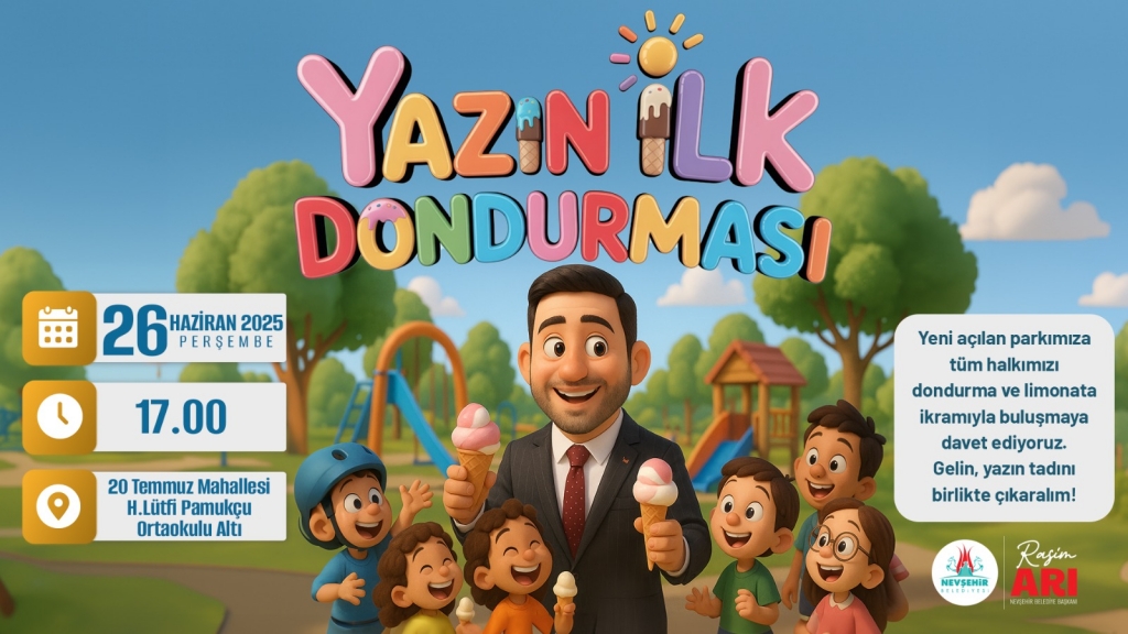 Nevşehir'de Yazın İlk Dondurması Etkinliği